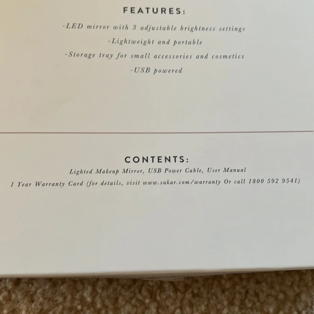 NIB Lighted Makeup Mirror - Picture 8 of 8